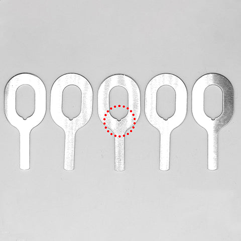 84-1014-50PK Pull Keys AlMgSi 1.0mm