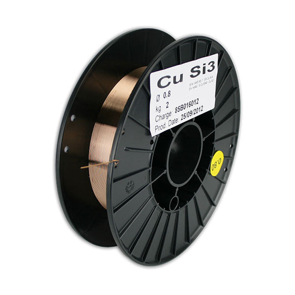 Wire Spool - Silicon Bronze - 0.8mm - 0.030 in - 2 kg/8 in dia - 50-7038